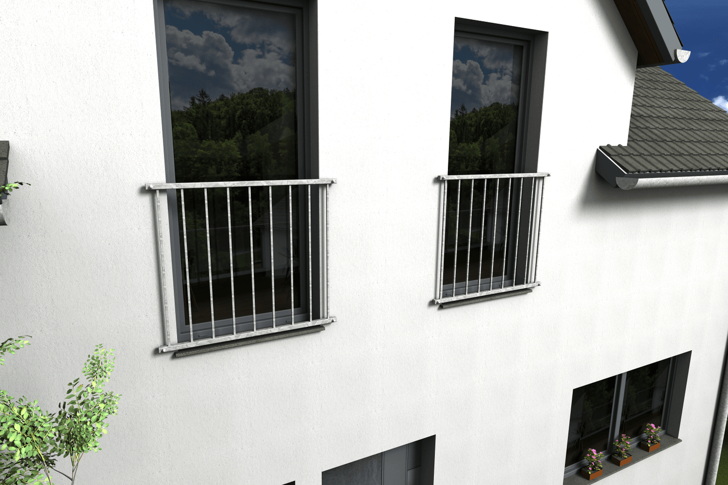 Französischer Balkon 03 verzinkt - DeinMetallbauer.shop