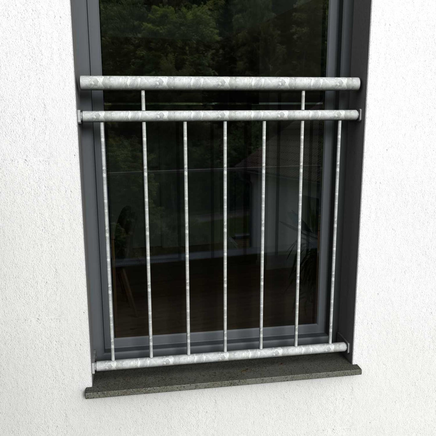 Französischer Balkon 02 verzinkt (test) - DeinMetallbauer.shop