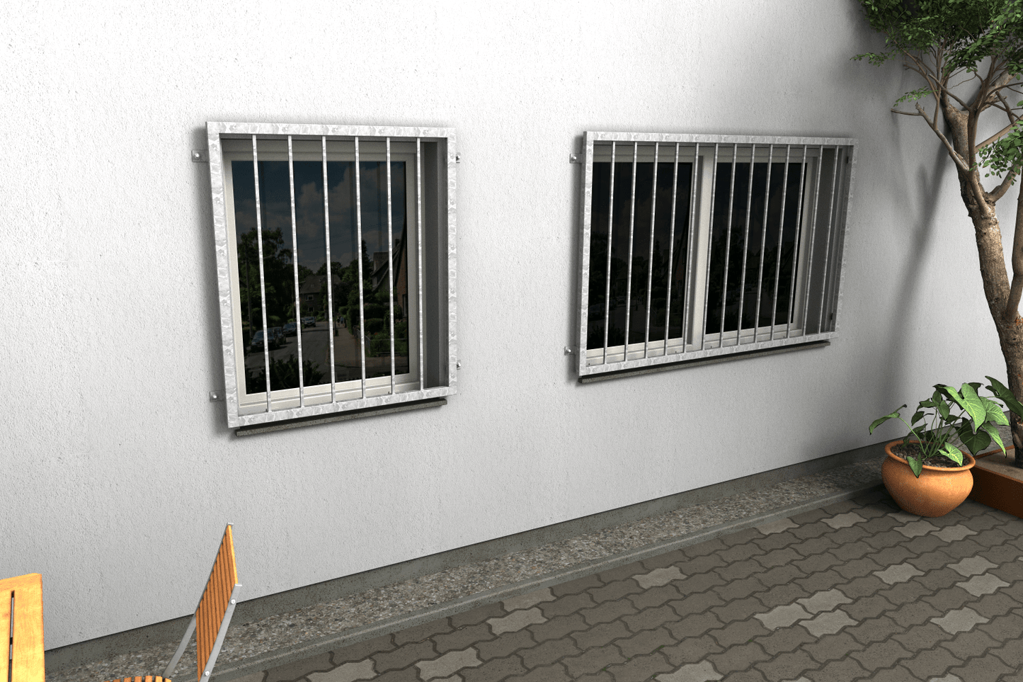 Fenstergitter Atlas 41 verzinkt - DeinMetallbauer.shop