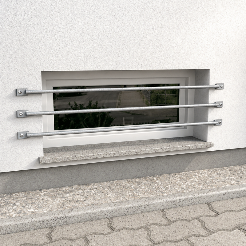 Einbruchschutz Fenstergitter – verzinkt & nach Maß gefertigt - DeinMetallbauer.shop