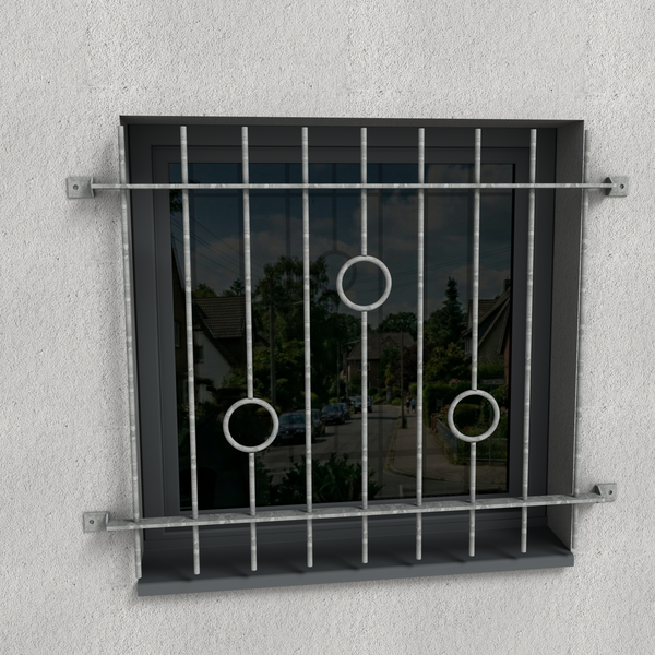 Fenstergitter Ferro 03 verzinkt