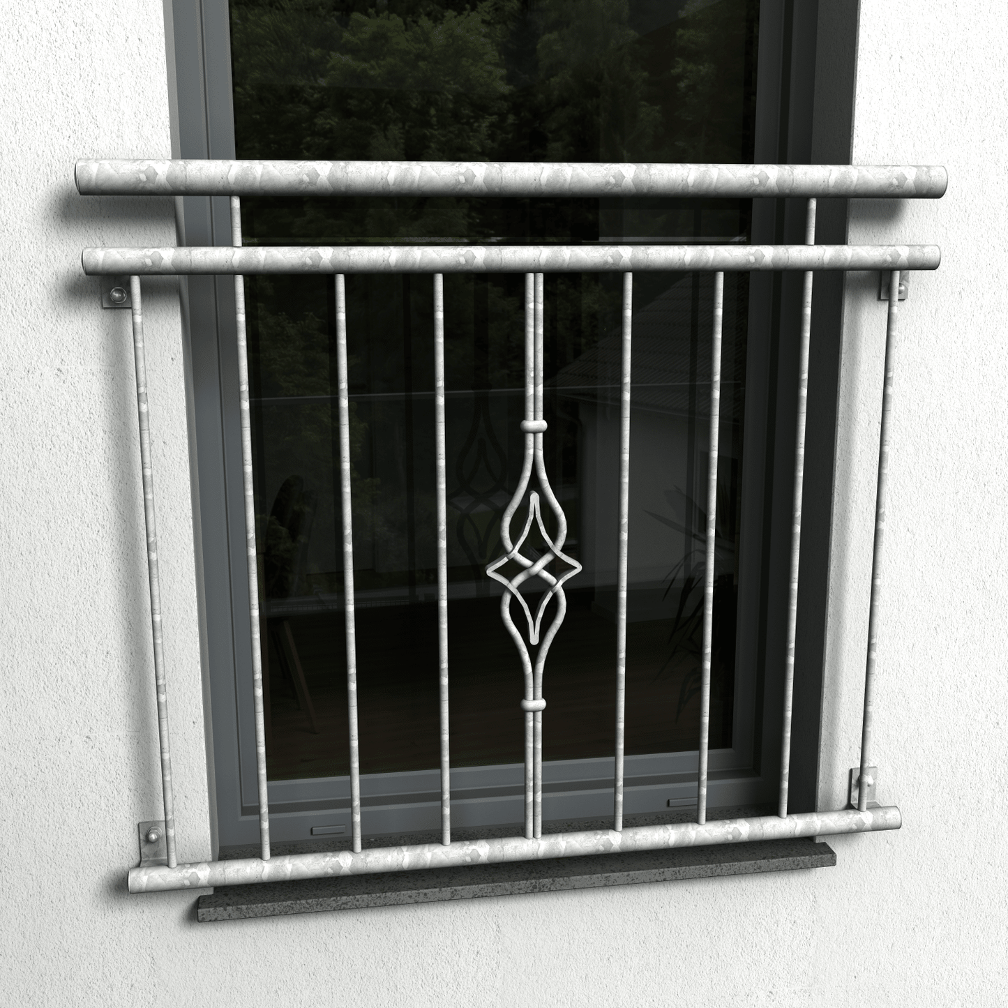 Französischer Balkon 02 verzinkt - DeinMetallbauer.shop