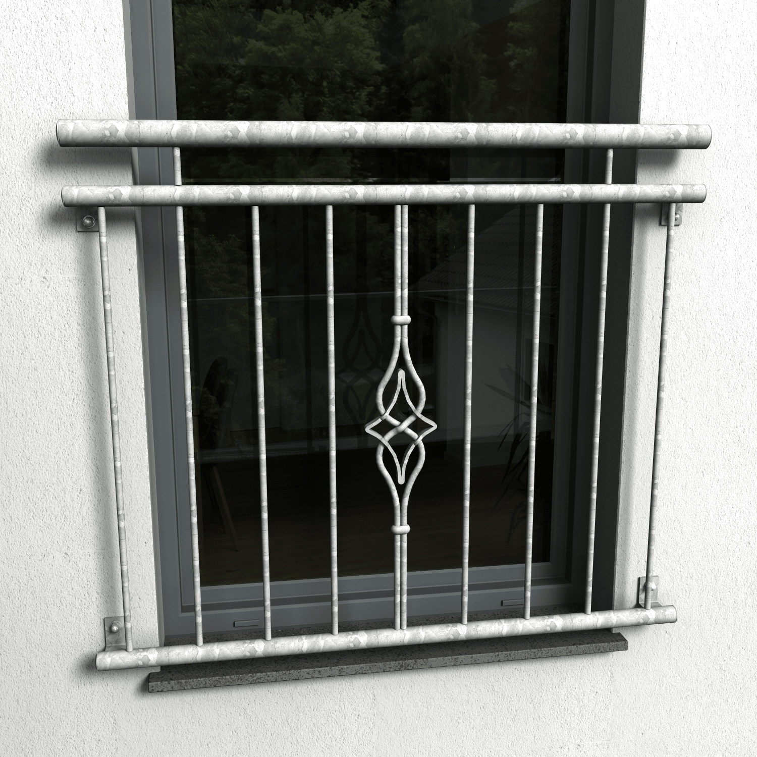Französischer Balkon 02 verzinkt - DeinMetallbauer.shop