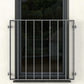 Französischer Balkon „Pur“ – schlichte Senkrechtstäbe im Rechteckrahmen, verzinkt - DeinMetallbauer.shop