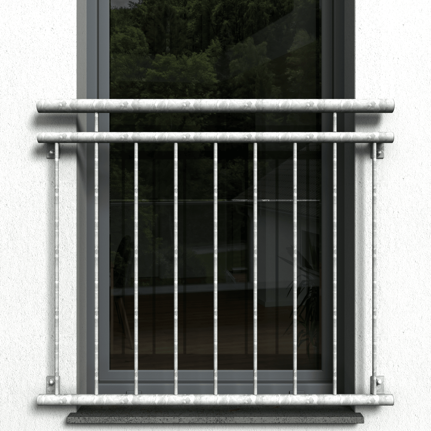 Französischer Balkon 01 verzinkt - DeinMetallbauer.shop