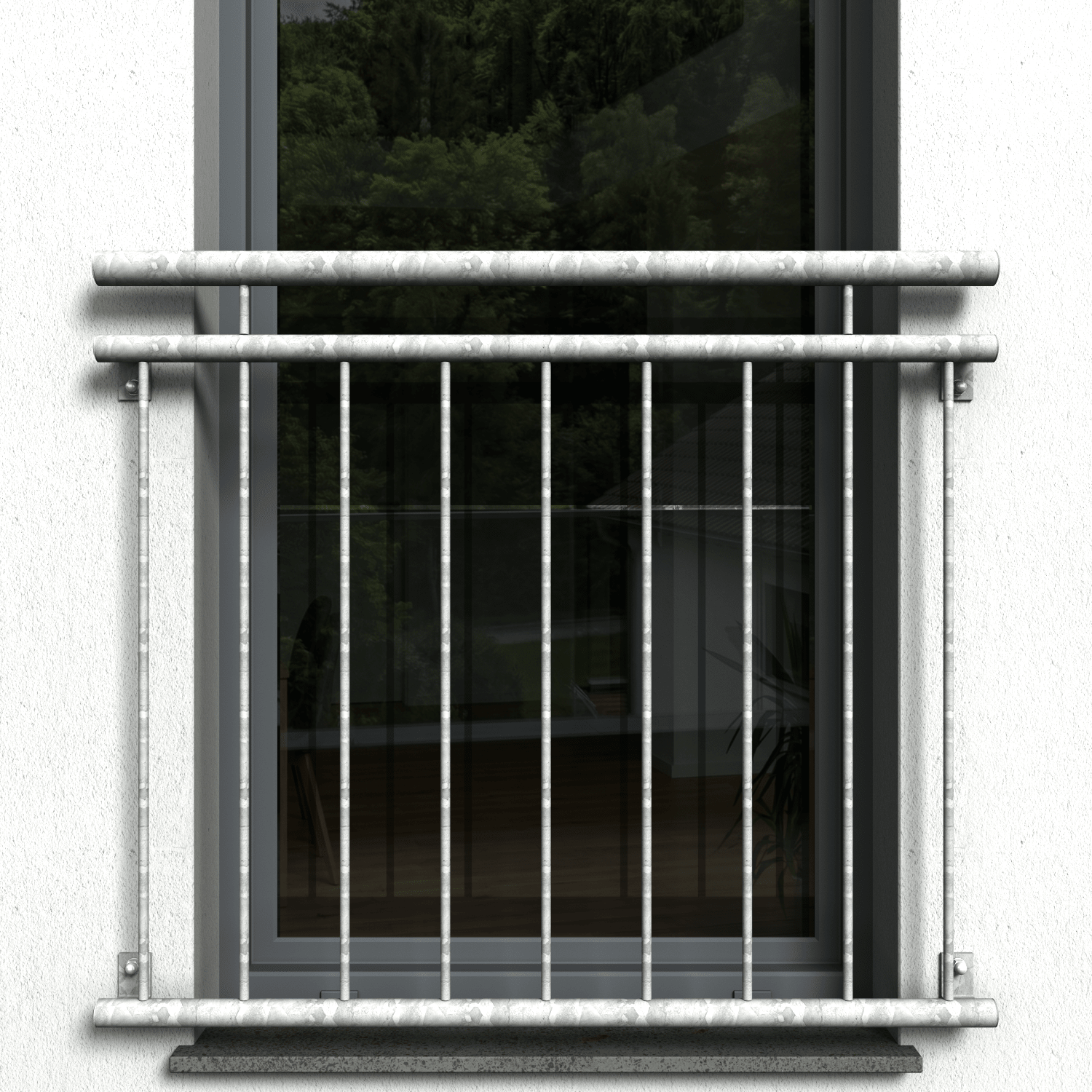 Französischer Balkon 01 verzinkt - DeinMetallbauer.shop
