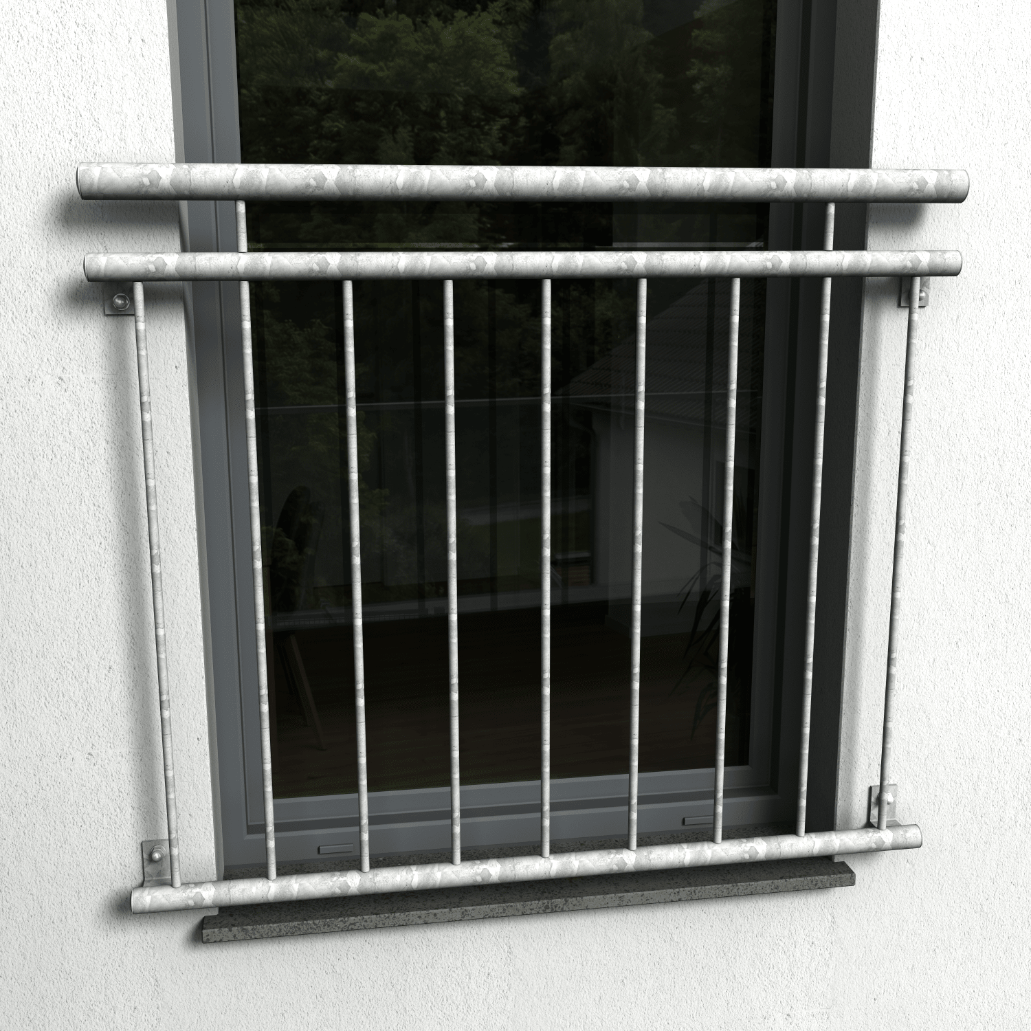 Französischer Balkon 01 verzinkt - DeinMetallbauer.shop