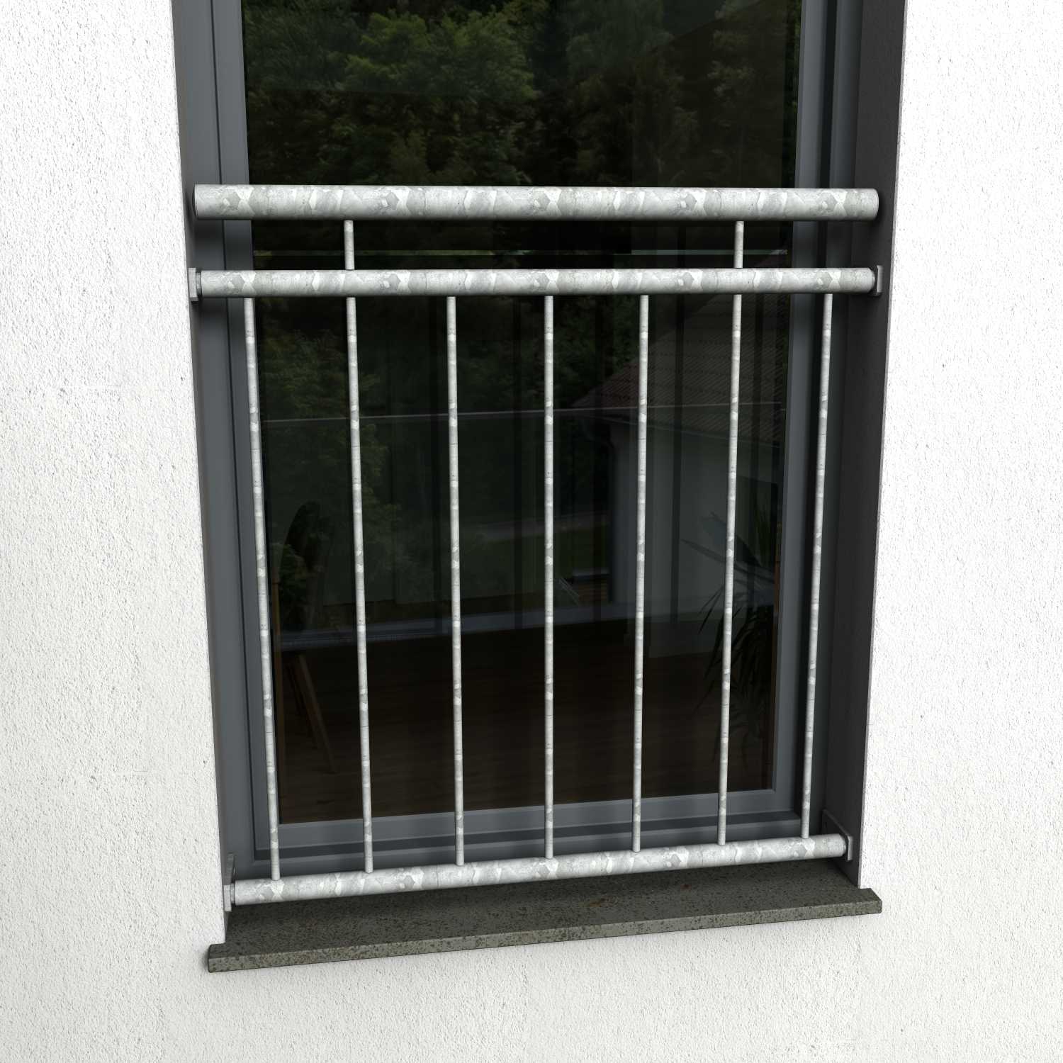 Französischer Balkon 02 verzinkt (test) - DeinMetallbauer.shop