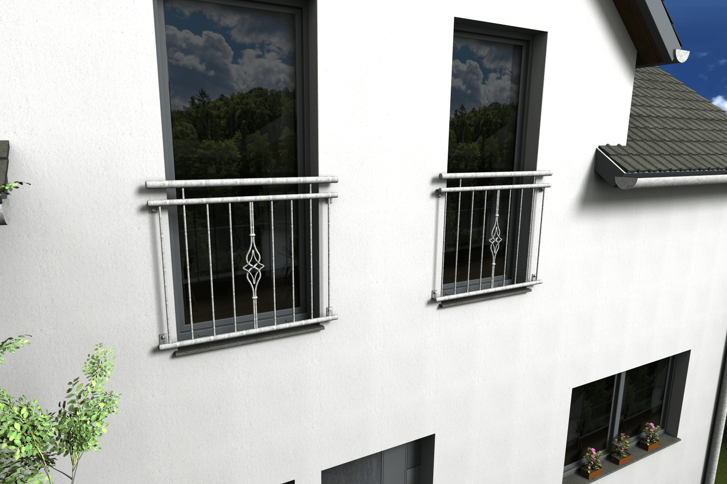 Französischer Balkon 02 verzinkt - DeinMetallbauer.shop