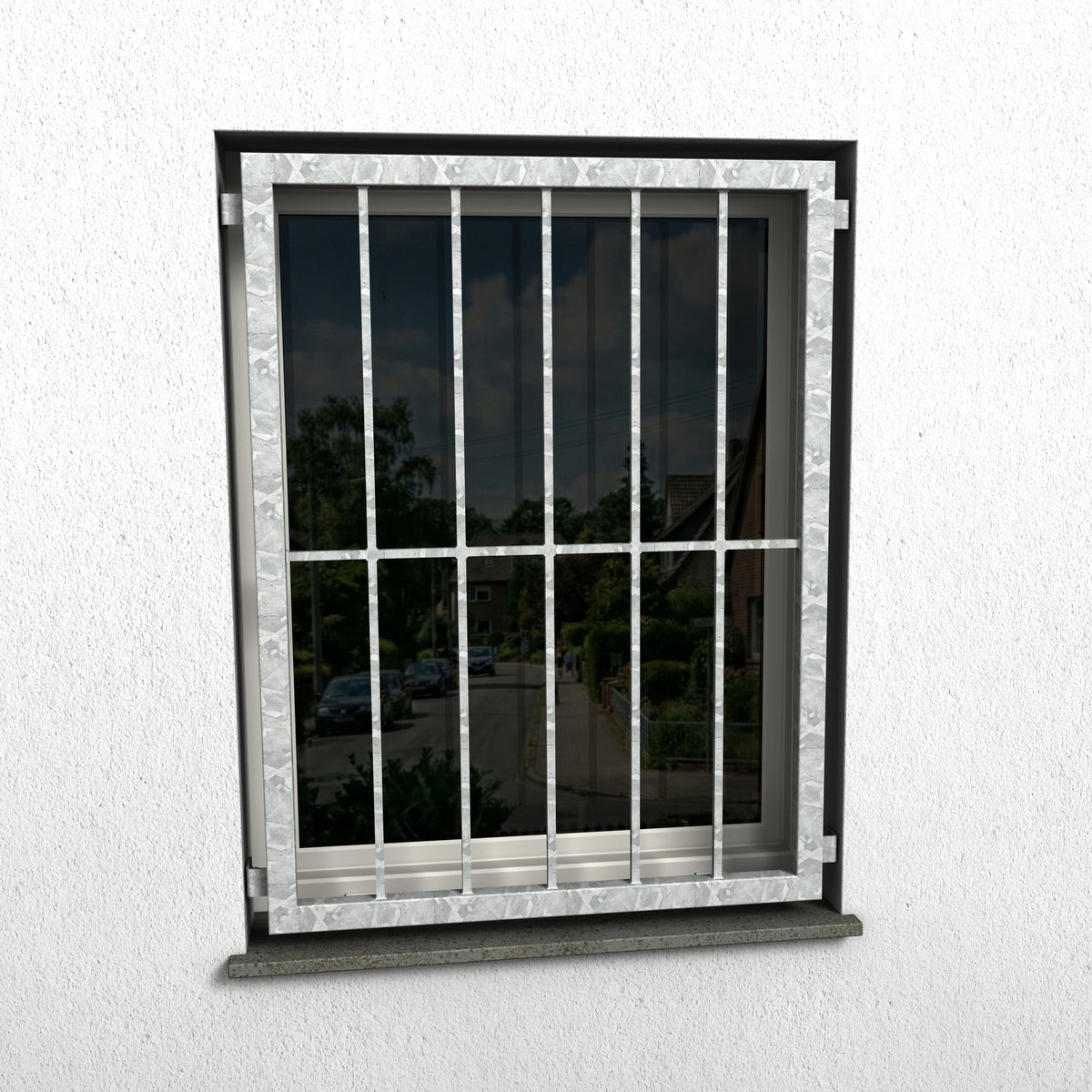Fenstergitter Atlas 02 verzinkt - DeinMetallbauer.shop
