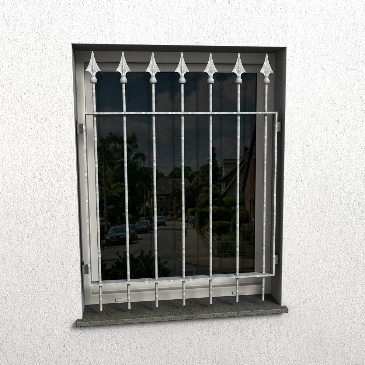 Fenstergitter Ferro 09 verzinkt - DeinMetallbauer.shop