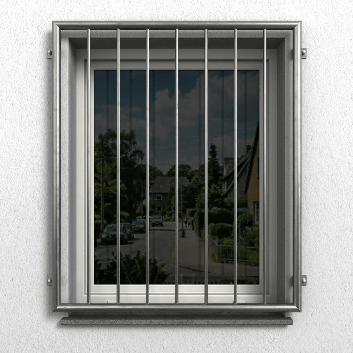 Edelstahl Fenstergitter - DeinMetallbauer.shop