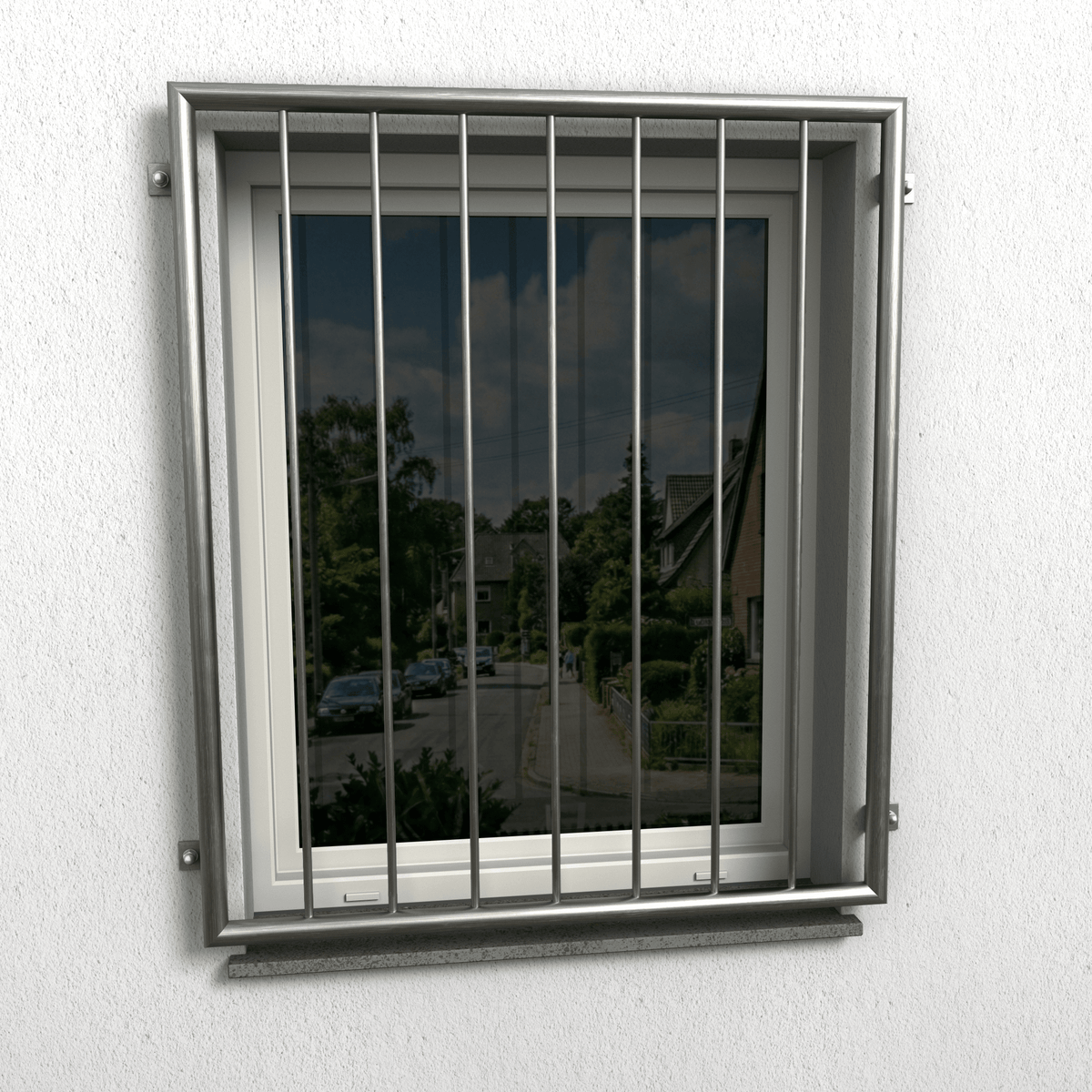 Edelstahl Fenstergitter - DeinMetallbauer.shop
