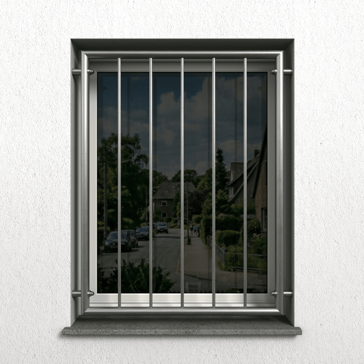 Edelstahl Fenstergitter - DeinMetallbauer.shop