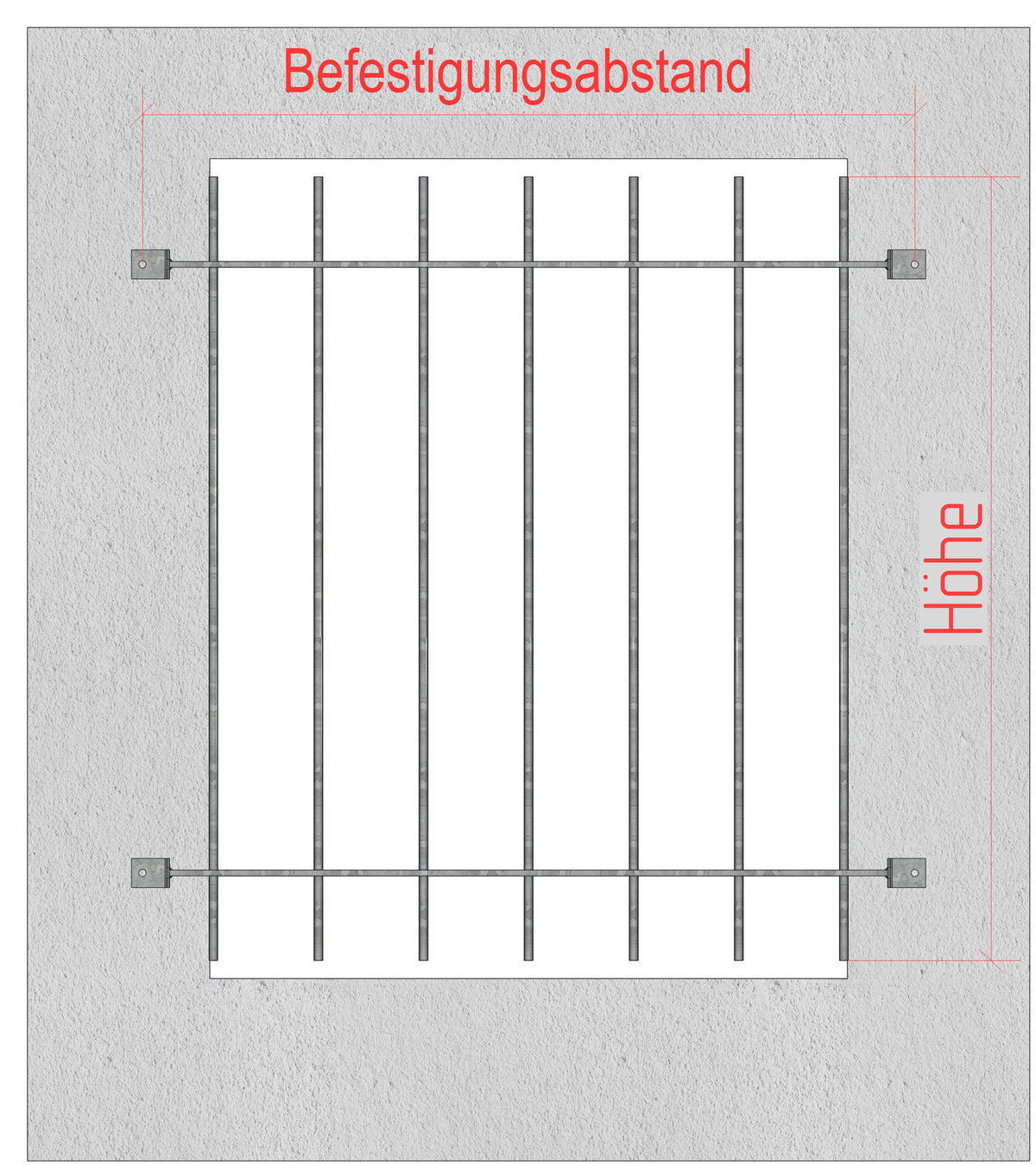Fenstergitter Ferro 29 verzinkt - DeinMetallbauer.shop
