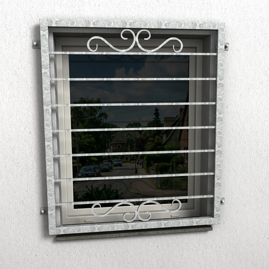 Fenstergitter Luna 37 verzinkt - DeinMetallbauer.shop