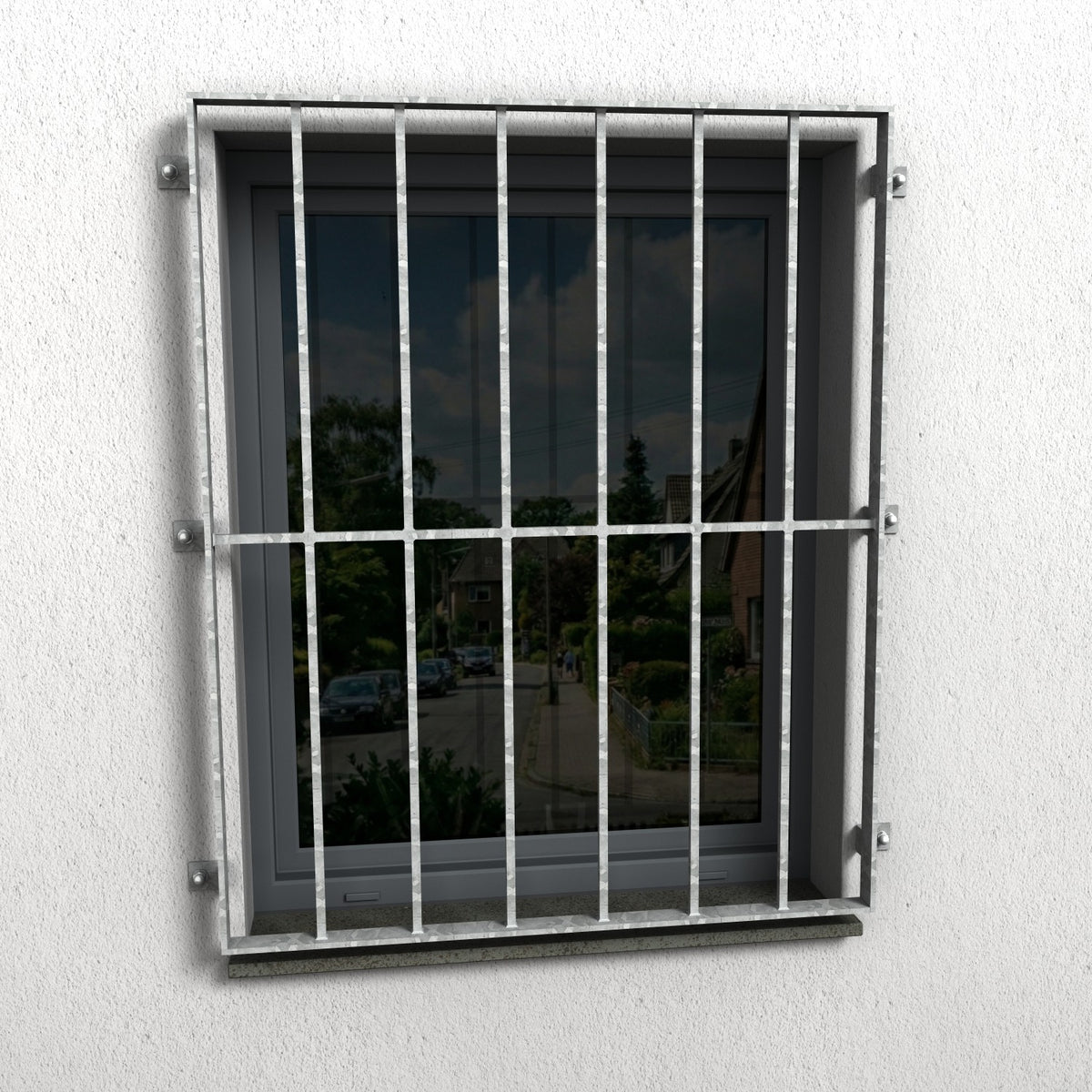Fenstergitter Atlas 46 verzinkt - DeinMetallbauer.shop
