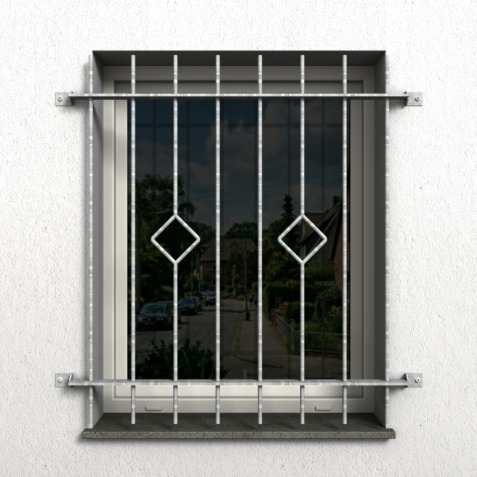 Fenstergitter Ferro 01 verzinkt