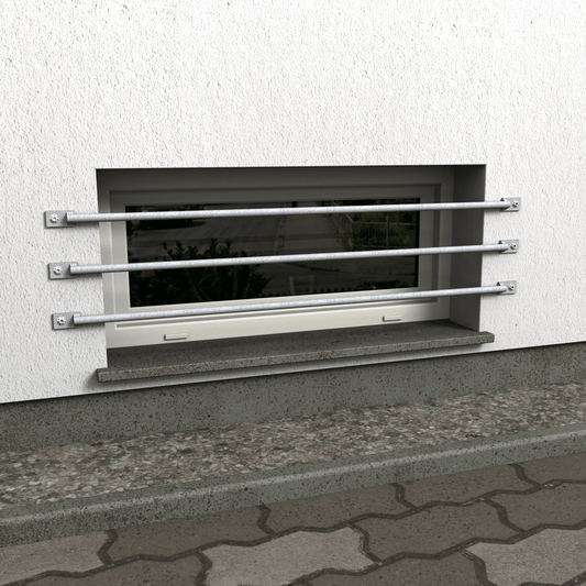 Fenstergitter Nova 30 (1 Stk) verzinkt - DeinMetallbauer.shop