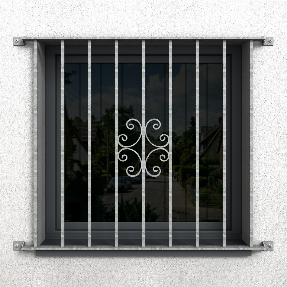 Fenstergitter Luna 33 verzinkt