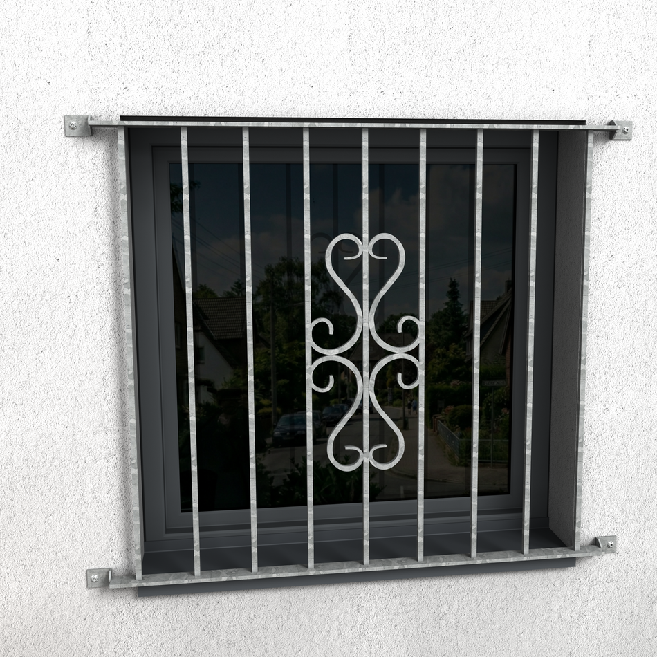 Fenstergitter Luna 34 verzinkt
