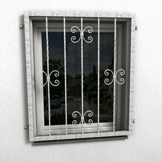 Fenstergitter Luna 35 verzinkt - DeinMetallbauer.shop