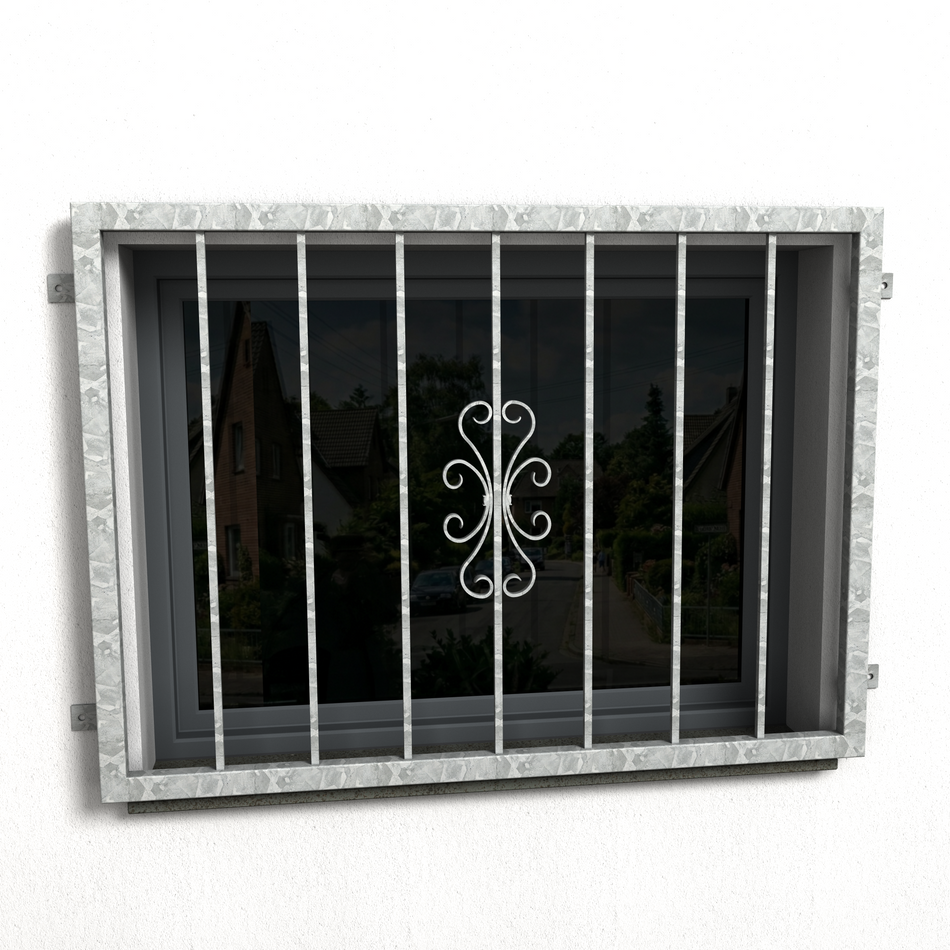 Fenstergitter Luna 36 verzinkt