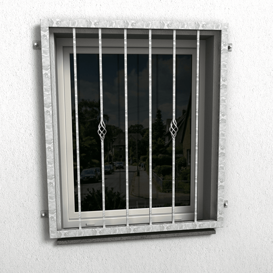 Fenstergitter Luna 39 verzinkt - DeinMetallbauer.shop