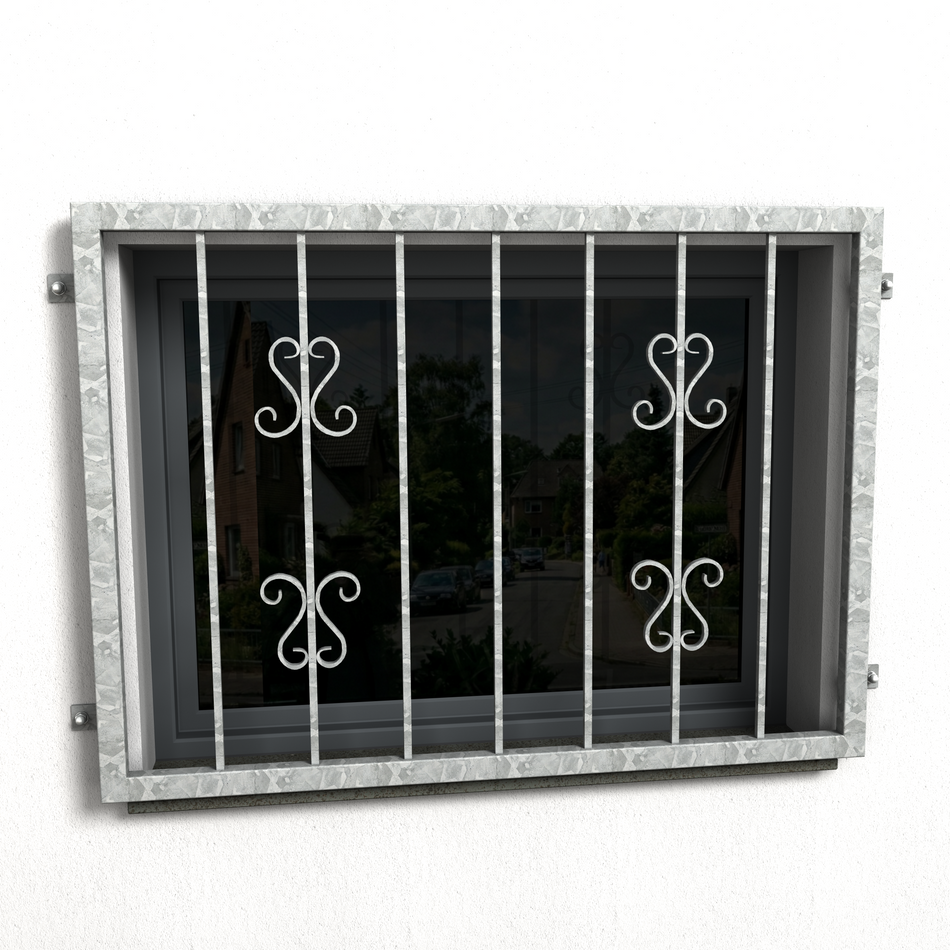 Fenstergitter Luna 40 verzinkt