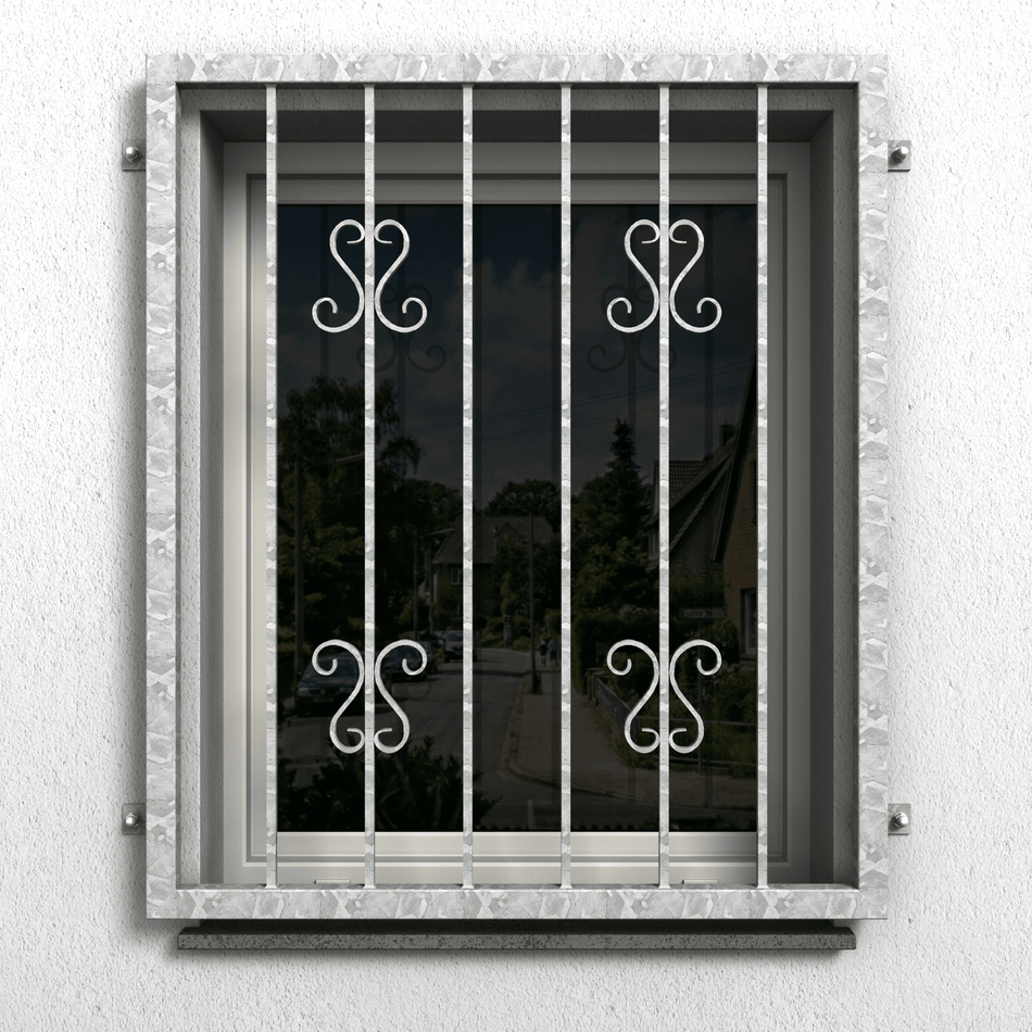 Fenstergitter Luna 40 verzinkt - DeinMetallbauer.shop