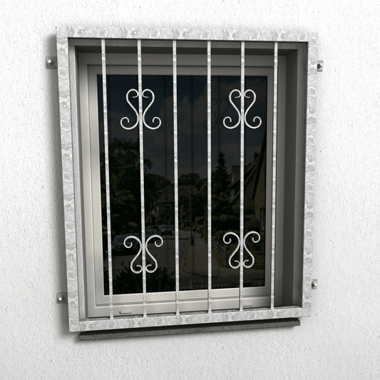 Fenstergitter Luna 40 verzinkt - DeinMetallbauer.shop