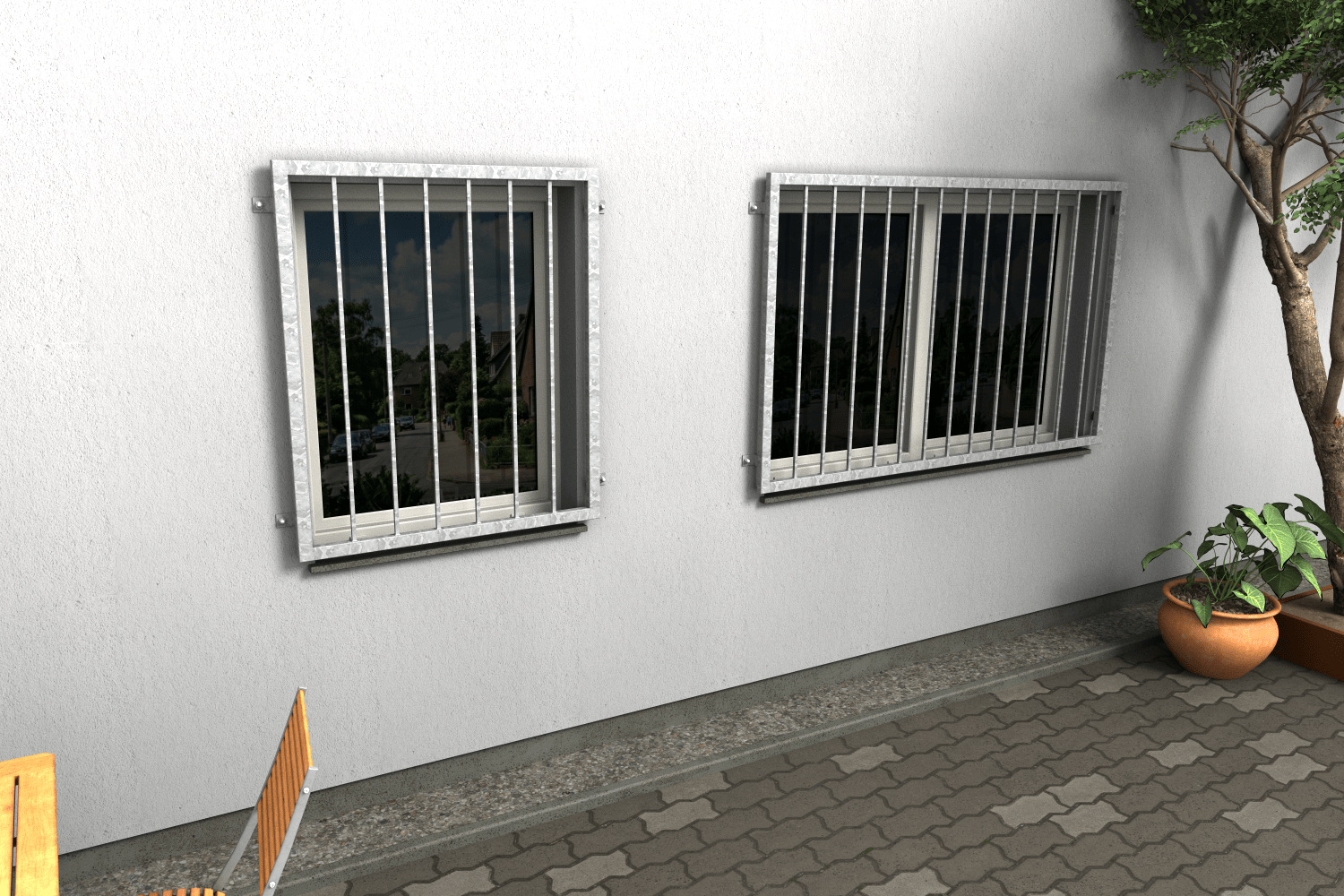 Fenstergitter Atlas 41 verzinkt - DeinMetallbauer.shop