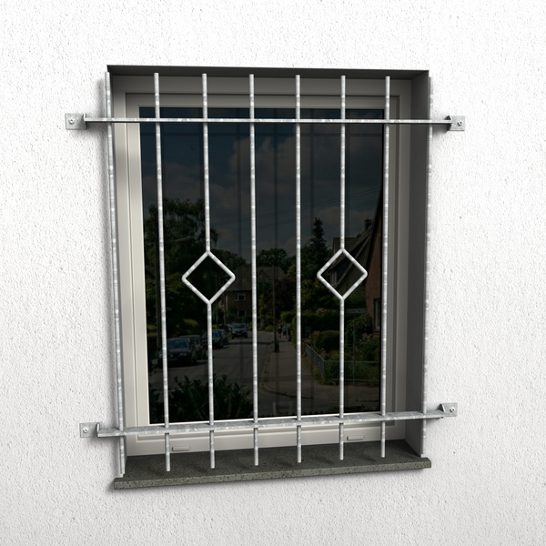 Fenstergitter Ferro 01 verzinkt
