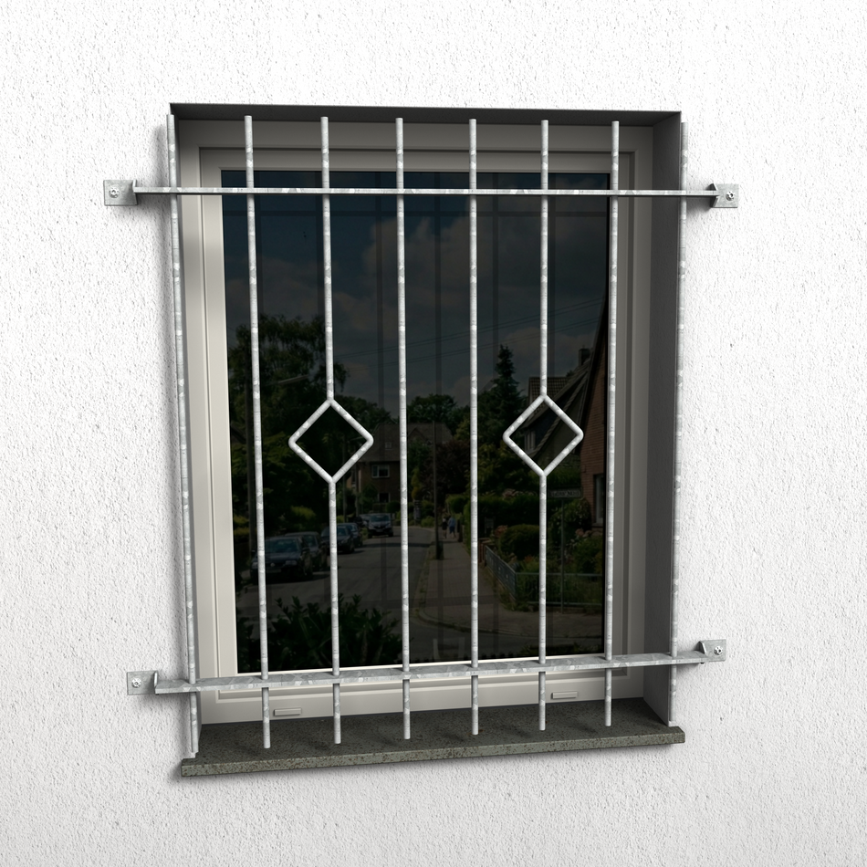 Fenstergitter Ferro 01 verzinkt