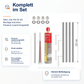 Montageset Lochstein zweischalig - DeinMetallbauer.shop