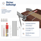 Montageset Lochstein zweischalig - DeinMetallbauer.shop