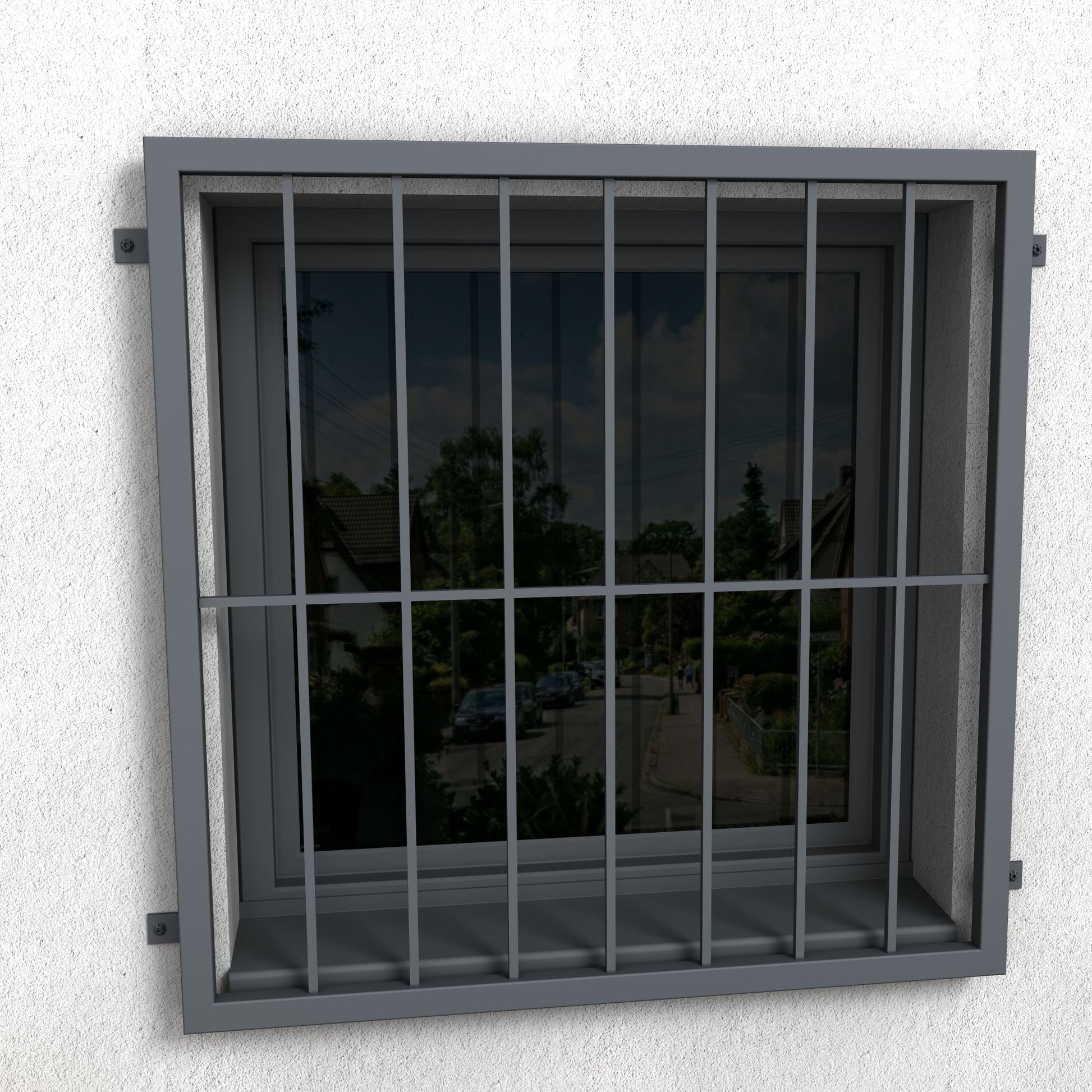 Fenstergitter Atlas 02 verzinkt - DeinMetallbauer.shop