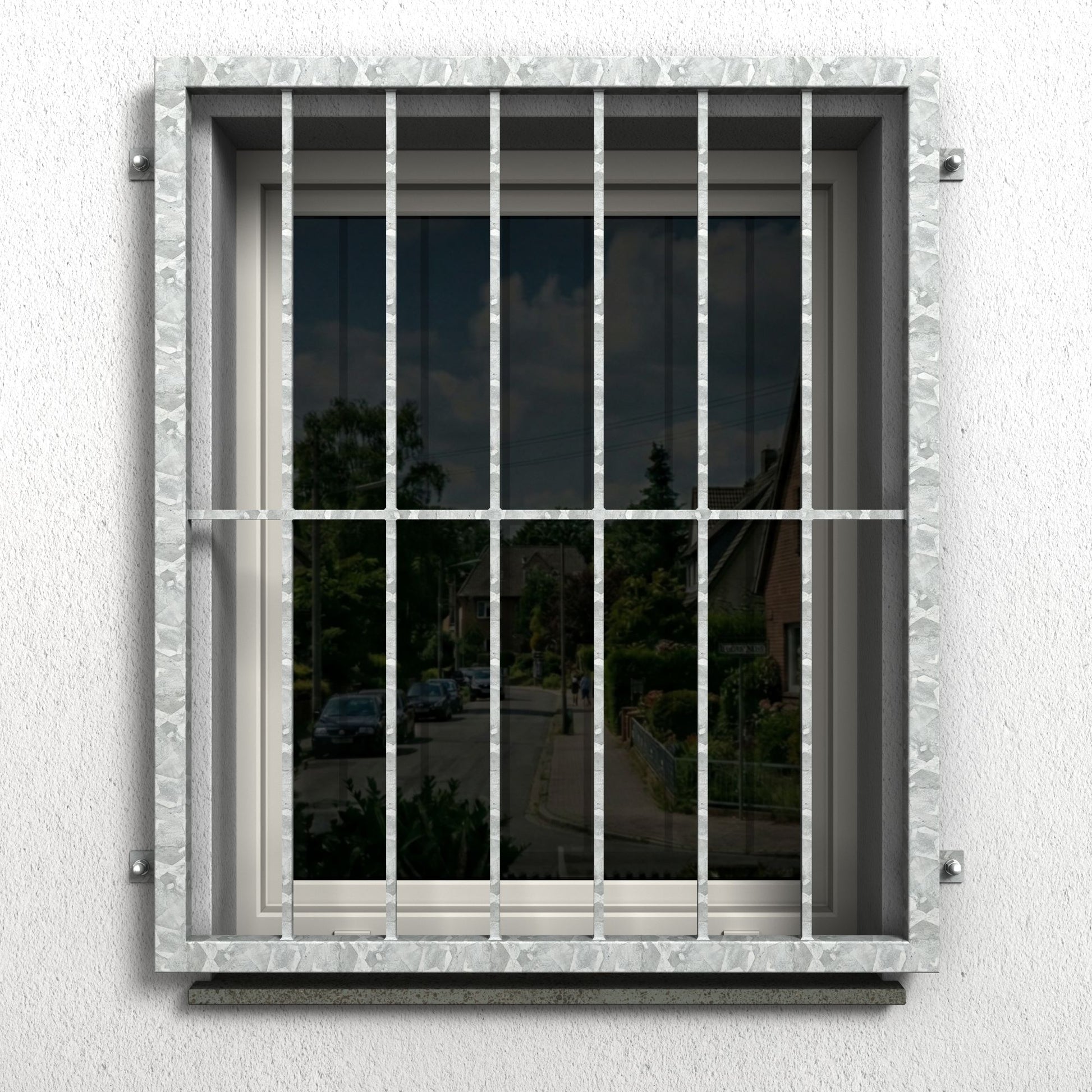 Fenstergitter Atlas 02 verzinkt - DeinMetallbauer.shop