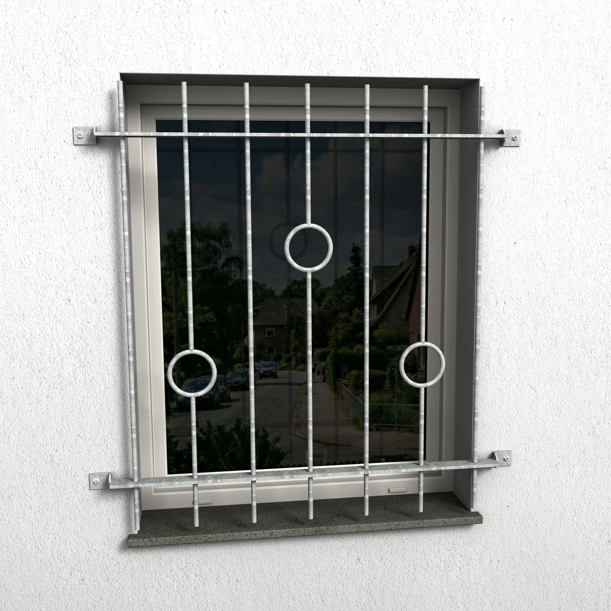 Fenstergitter Ferro 03 verzinkt - DeinMetallbauer.shop