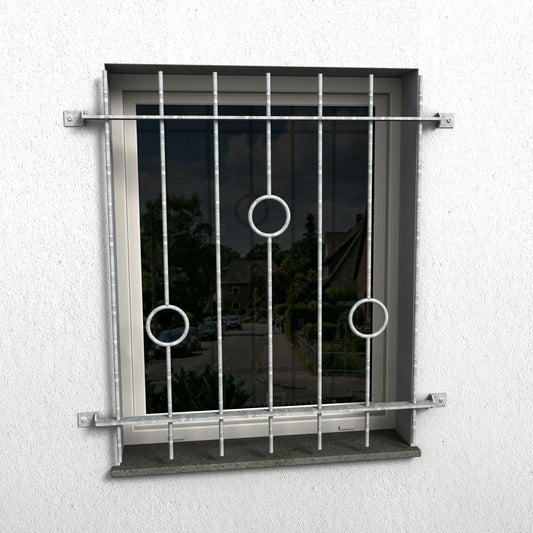 Fenstergitter Ferro 03 verzinkt - DeinMetallbauer.shop