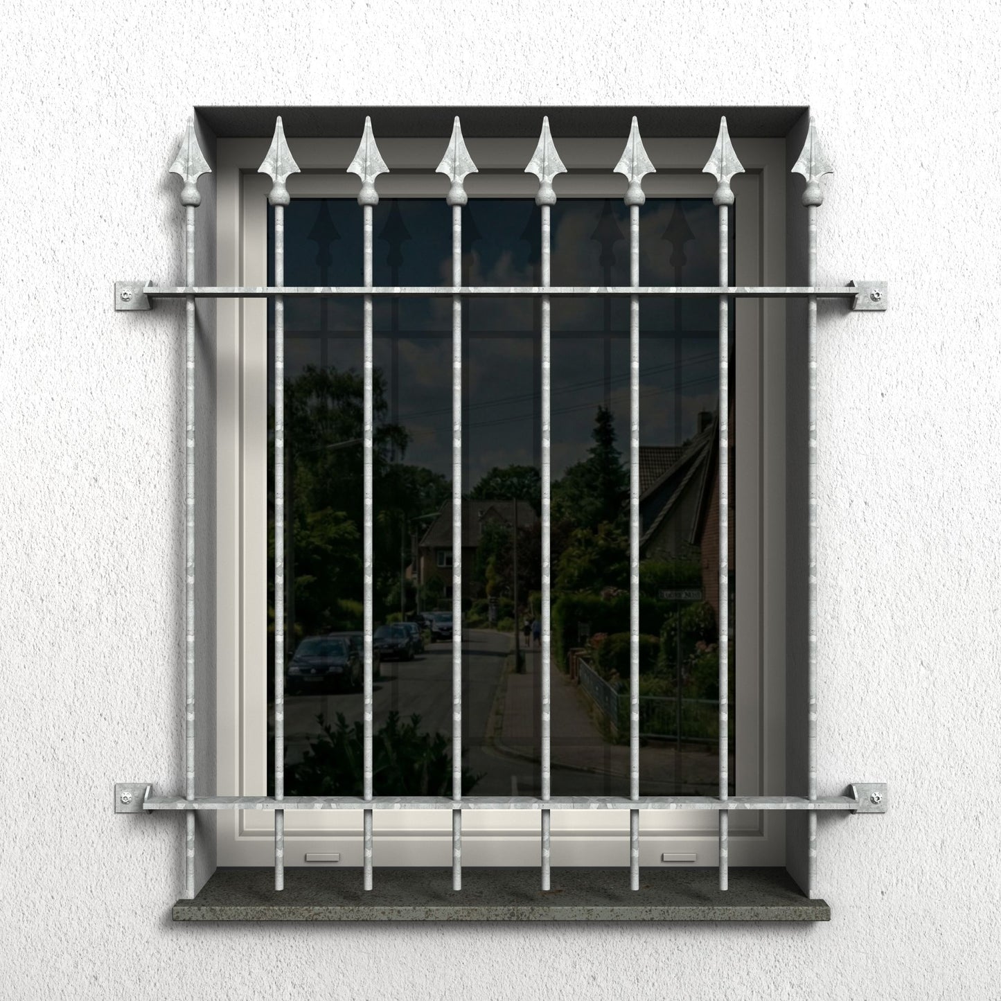 Fenstergitter Ferro 09 verzinkt - DeinMetallbauer.shop