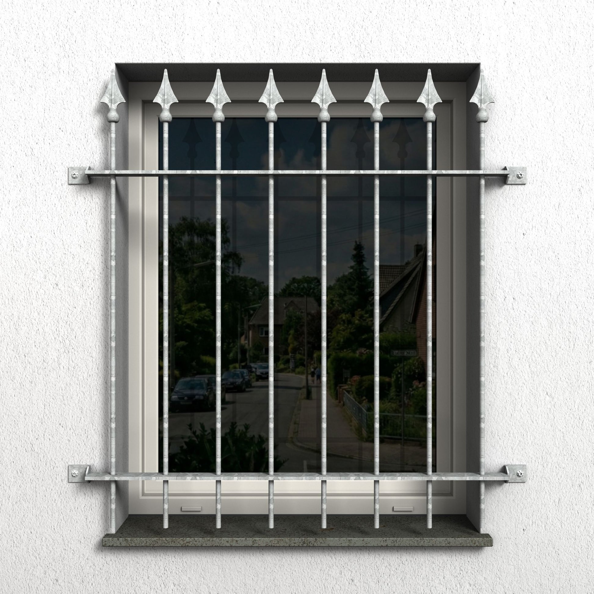 Fenstergitter Ferro 09 verzinkt - DeinMetallbauer.shop