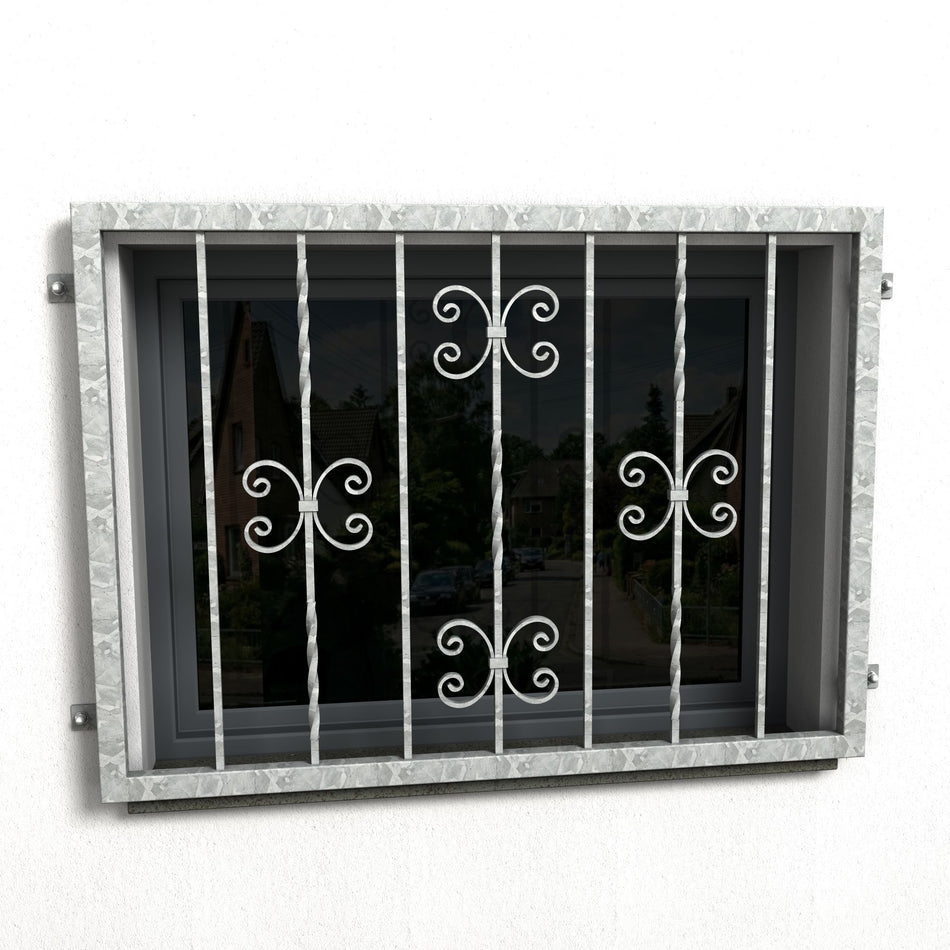 Fenstergitter Luna 35 verzinkt - DeinMetallbauer.shop