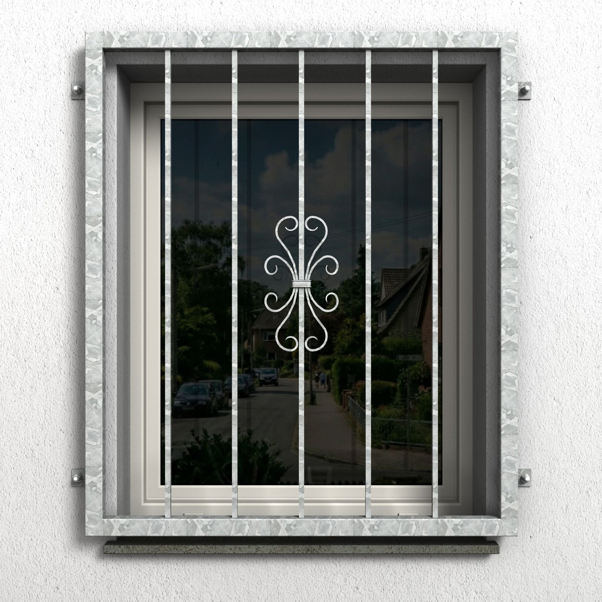 Fenstergitter Luna 36 verzinkt - DeinMetallbauer.shop