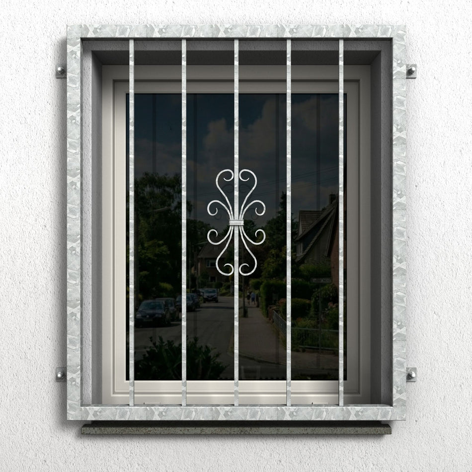 Fenstergitter Luna 36 verzinkt - DeinMetallbauer.shop