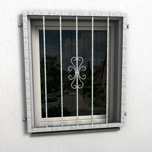 Fenstergitter Luna 36 verzinkt - DeinMetallbauer.shop